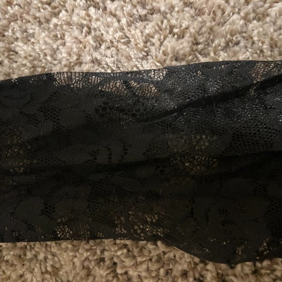 Ivy & Blu Women's Elegant Floral Lace Sleeves Pencil Dress -Black size 16 - Picture 8 of 15